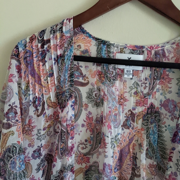 American Eagle Sheer Cover/Duster - Picture 7 of 11